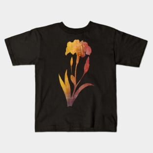 Fall color triangular flower Kids T-Shirt